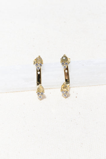 ARIA EAR JACKETS- LABRADORITE